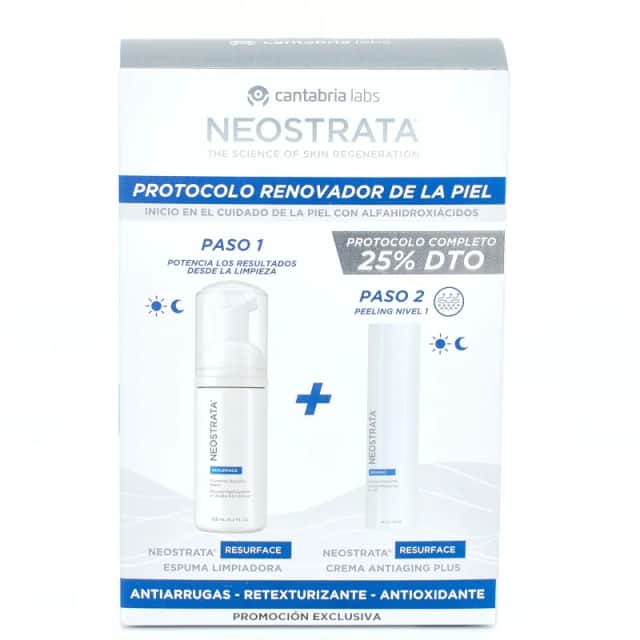 Neostrata Resurface Pack Espuma Limpiadora + Crema Antiaging Plus
