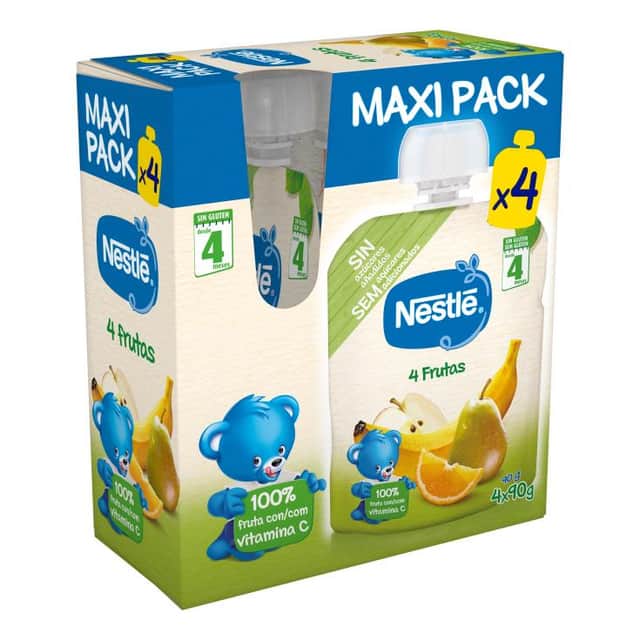 Nestlé Bolsita 4 Frutas 4x90g