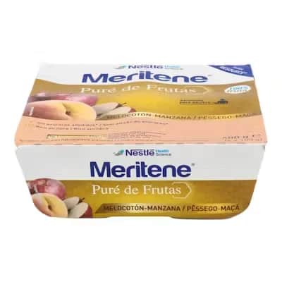 Meritene Pure Frutas Melocotón Manzana 4x100g