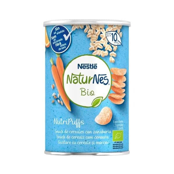 Nestlé Naturnes Bio NutriPuffs Zanahoria 35g