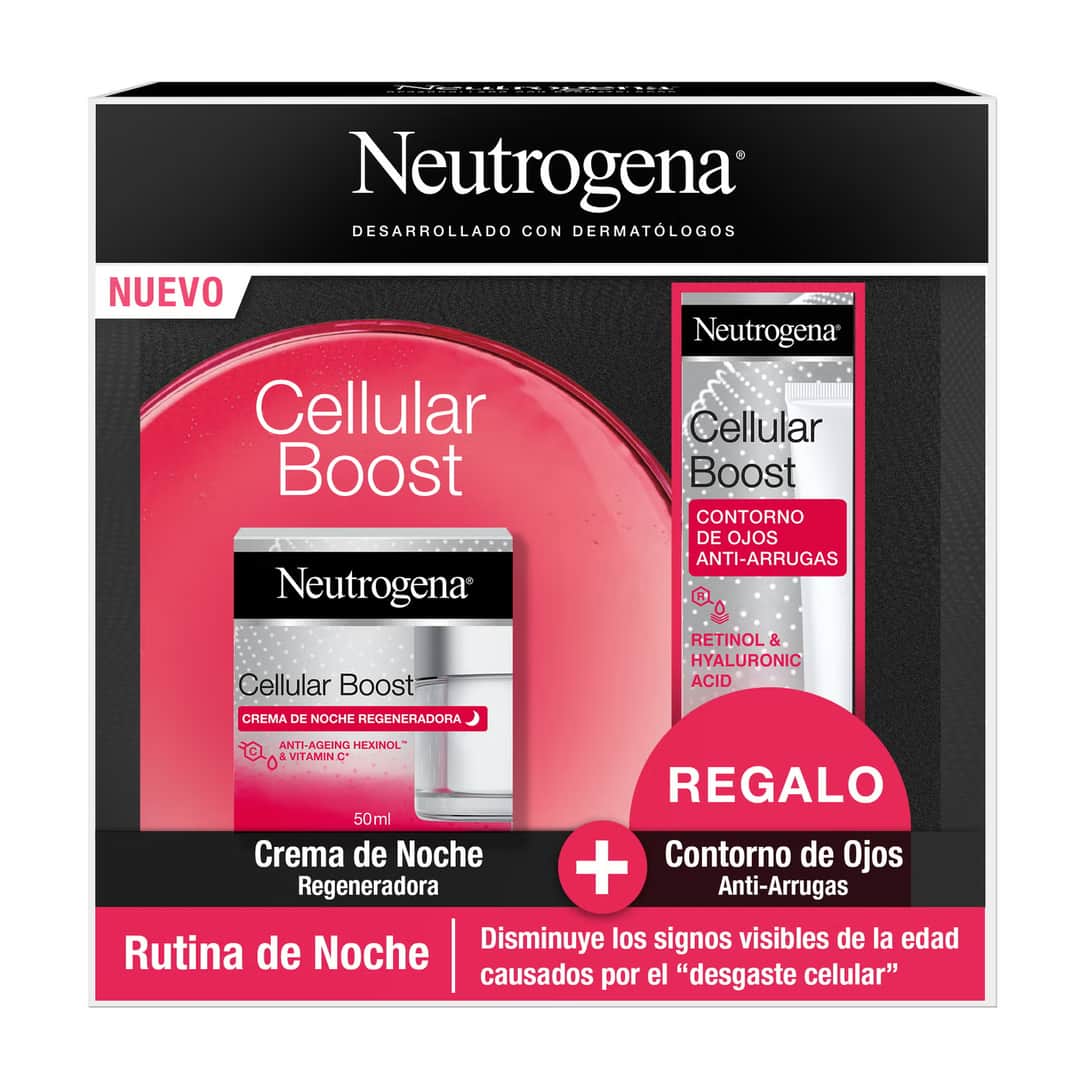 Neutrogena Cellular Boost Crema Noche Regeneradora + Contorno Anti-Arrugas