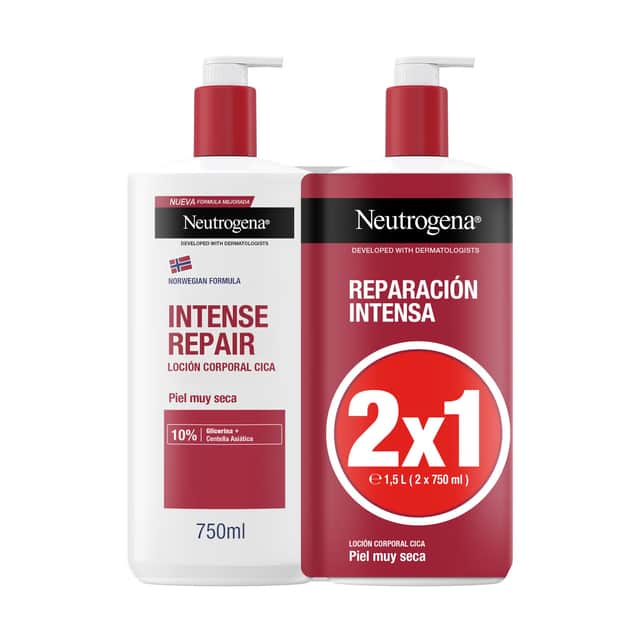 Neutrogena Intense Repair Loción Corporal Cica 2x750ml