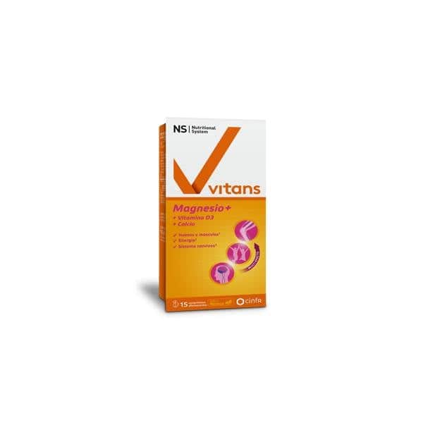 NS Vitans Magnesio+ Naranja 15 comprimidos