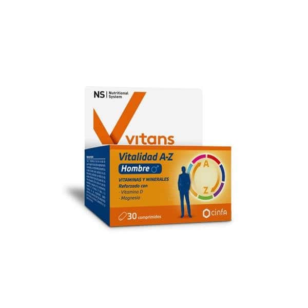 NS Vitans Vitalidad A-Z Hombre 30 comprimidos