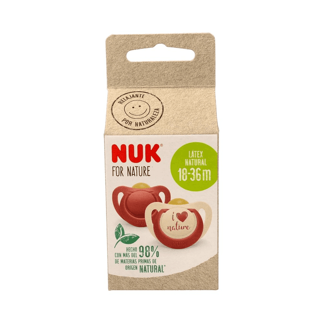 Nuk Chupete For Nature Latex 18-36 Meses