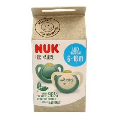 Nuk Chupete For Nature Latex 6-18 Meses