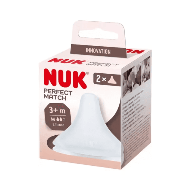 Nuk Perfect Match Tetina Silicona 3m+ M 2 unidades
