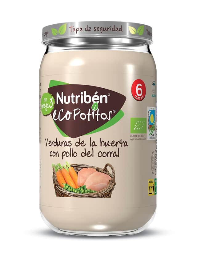Nutribén EcoPotitos Verduras de la Huerta con Pollo del Corral 235g
