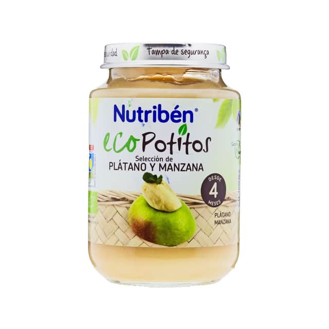 Nutribén Eco Potitos Selección de Plátano y Manzana 200g