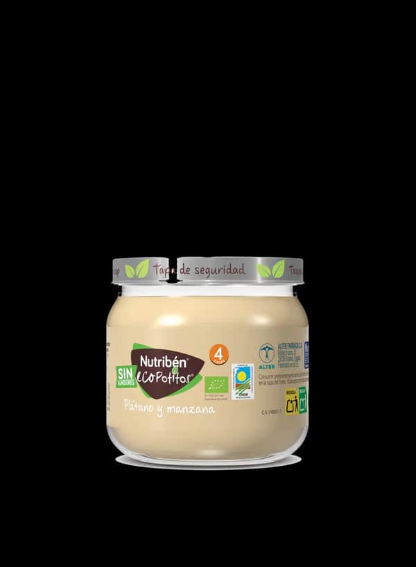 Nutribén EcoPotito de Fruta Plátano y Manzana 120g