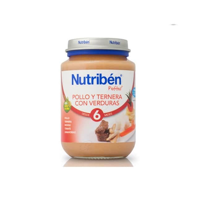 Nutribén Potito Pollo Ternera Verdura 200g