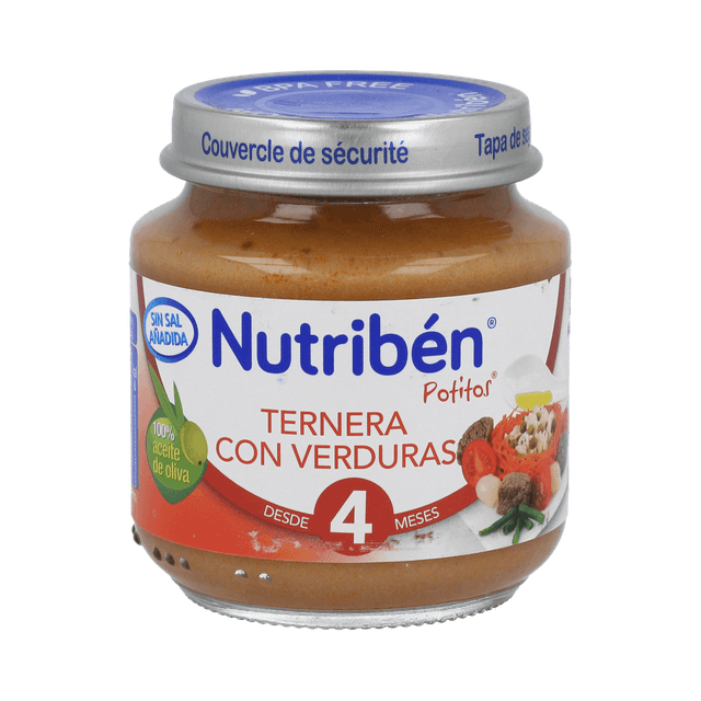 Nutribén Potito Ternera con Verduras 130g