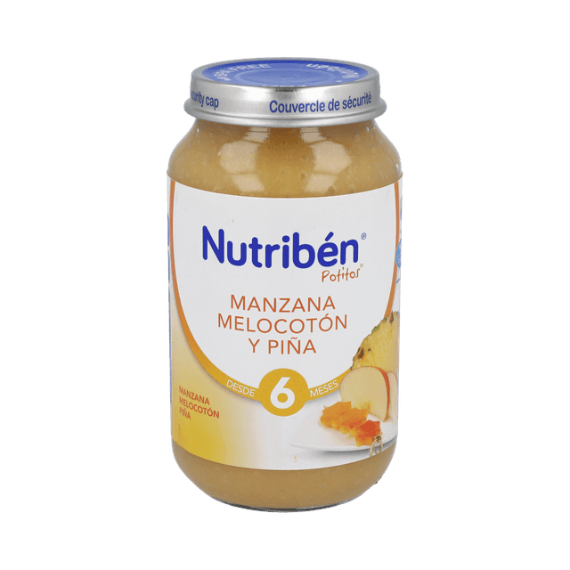 Nutribén Potito Manzana Melocotón y Piña 250g