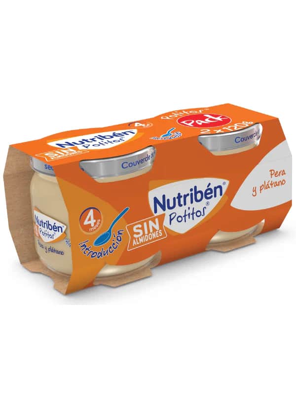 Nutriben Potito Pera y Plátano 2x120g