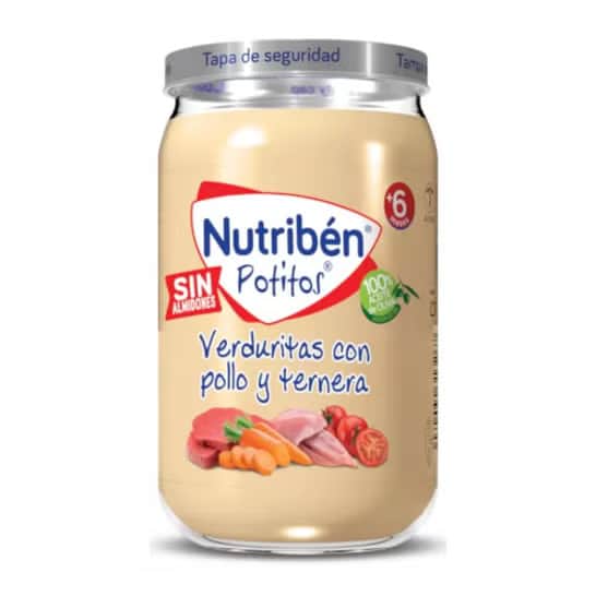 Nutribén Potito Pollo Ternera y Verduras 250g