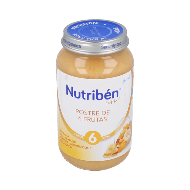 Nutribén Potito Postre de 6 Frutas 250g