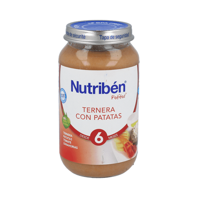 Nutribén Potito Ternera con Patata 250g
