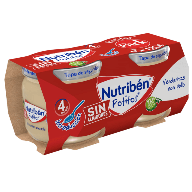 Nutribén Potito Verdura Pollo 2x120g