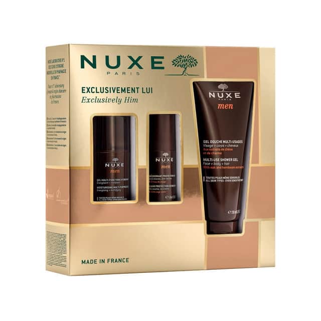 Nuxe Men Cofre Exclusivement Lui (Gel Hidratante + Gel de Ducha + Desodorante)