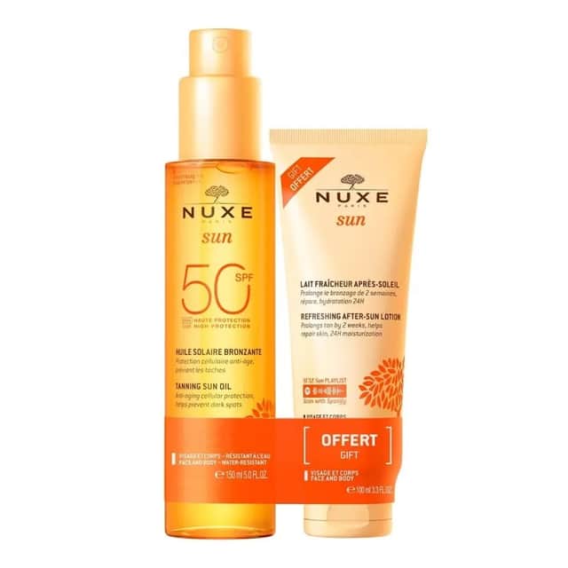 Nuxe Sun Spray Solar SPF50 + After Sun Loción Refrescante 150 ml + 100 ml