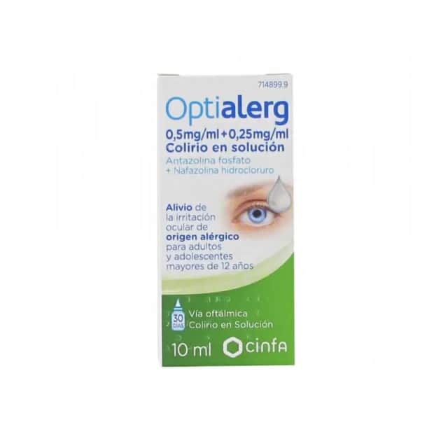 Cinfa Optialerg 5 mg/ml + 0,25 mg/ml colirio 10ml
