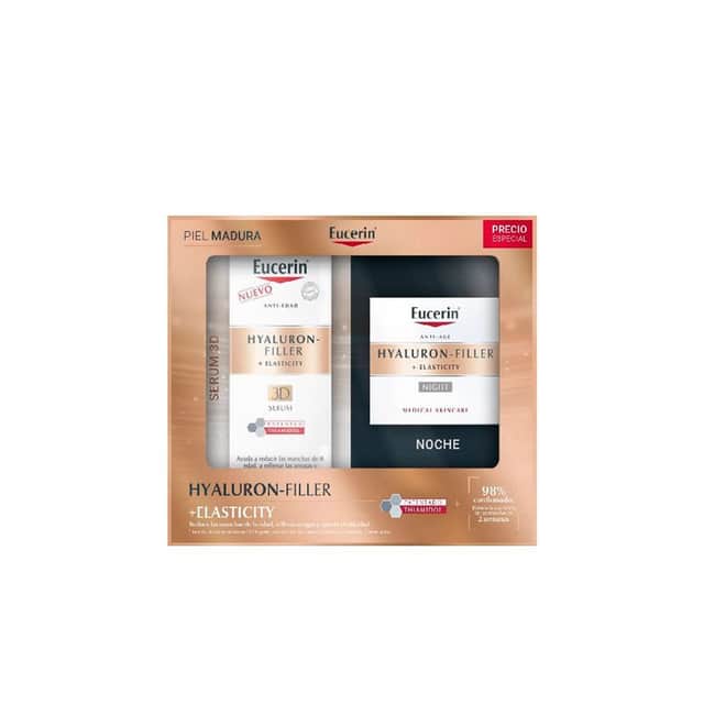 Eucerin Pack Hyaluron Filler Elasticity Serum 30ml + Crema de Noche 50ml