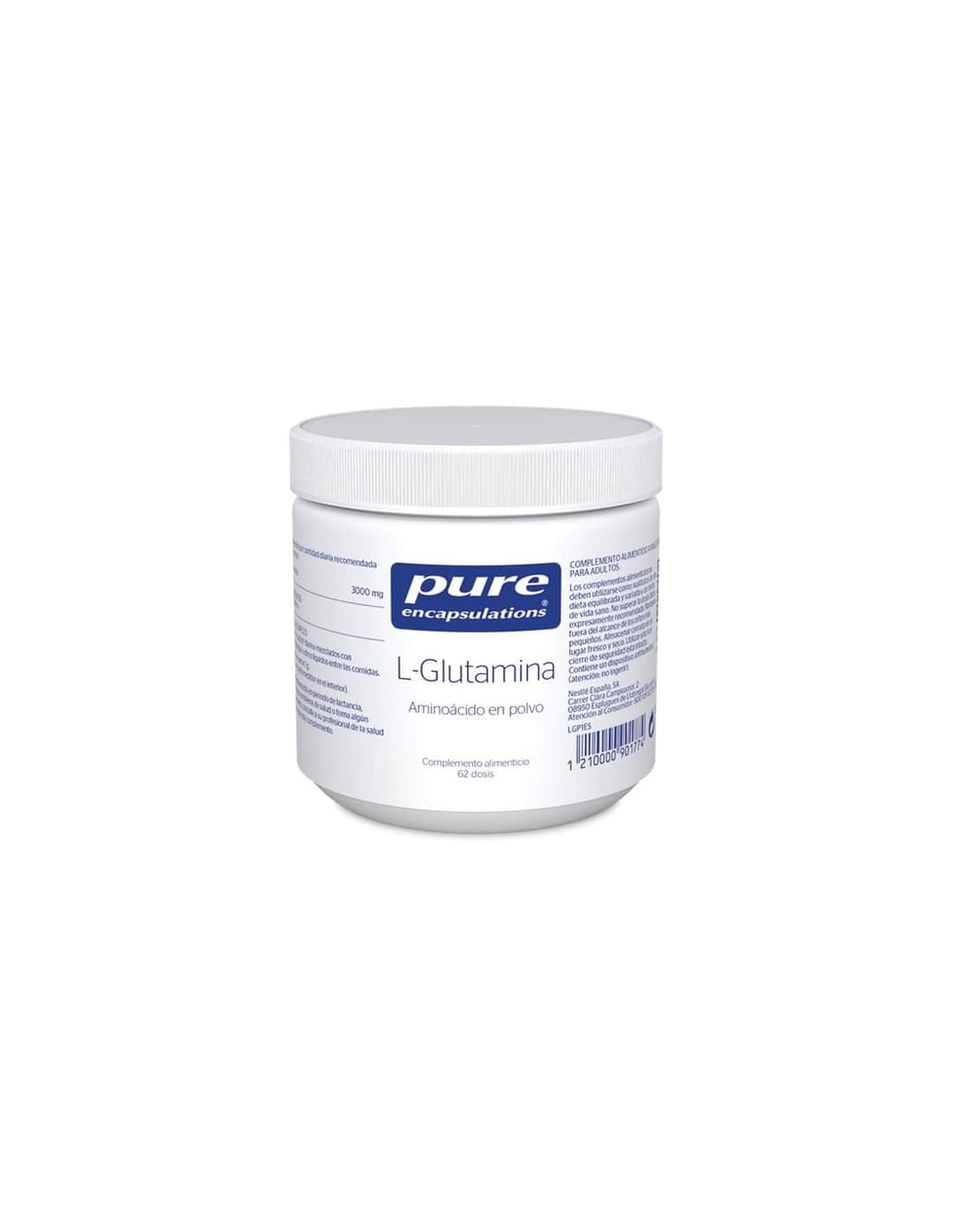 Pure Encapsulations L-Glutamina Polvo 186g