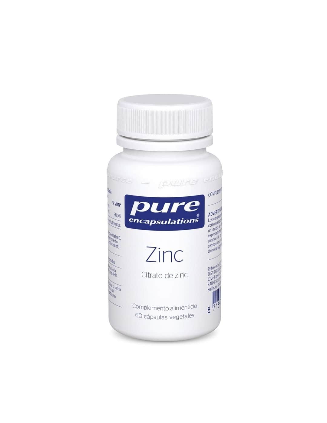 Pure Encapsulations Zinc 60 Cápsulas