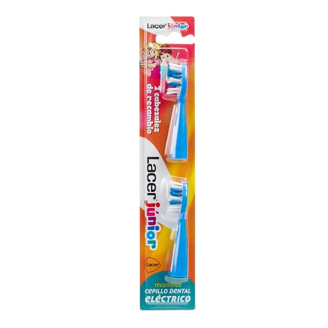 Lacer Junior Recambios para Cepillo Dental Eléctrico 2 unidades