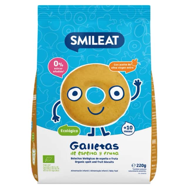 Smileat Galletas Espelta y Frutas 220g