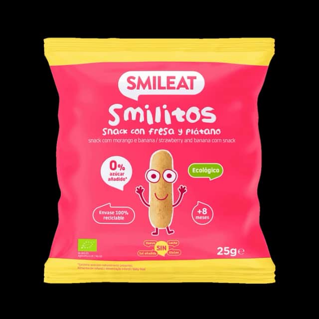 Smileat Smilitos Fresa y Plátano 25g