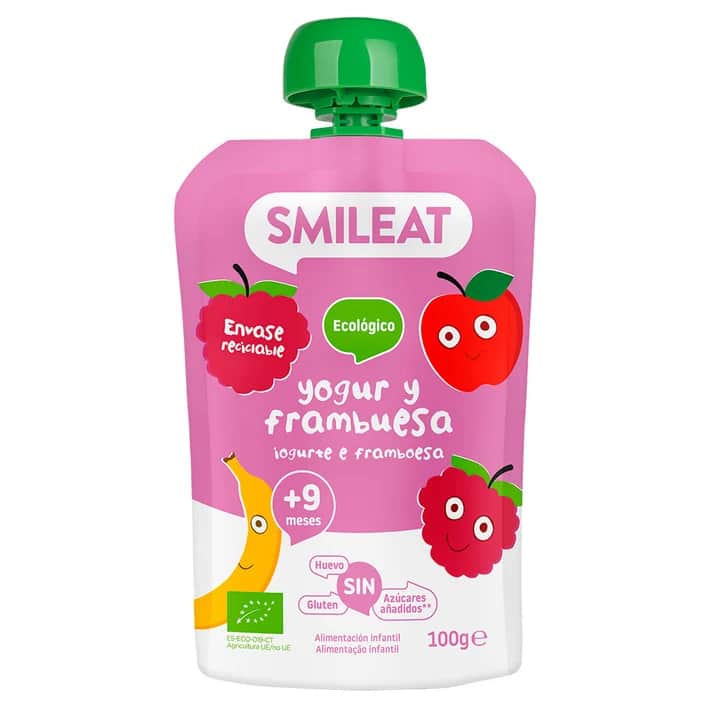 Smileat Yogur con Frambuesa 100g