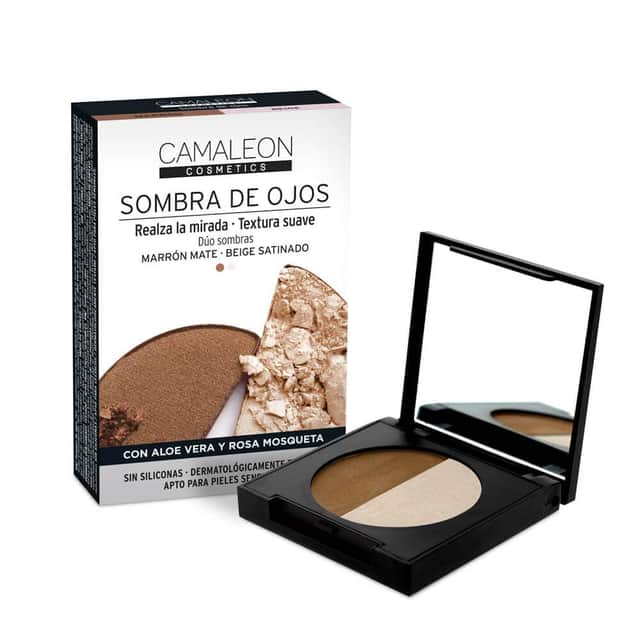 Camaleon Cosmetics Paleta Sombra de Ojos Marrón y Beige