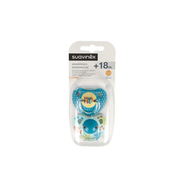Suavinex Chupete Látex Anatómico +18 Meses 2 Unidades
