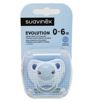 Suavinex Chupete Evolution Anatómico Látex 0-6m 1 Unidad