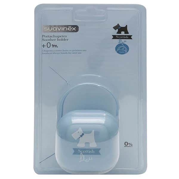 Suavinex Portachupetes Scottish Azul +0 Meses