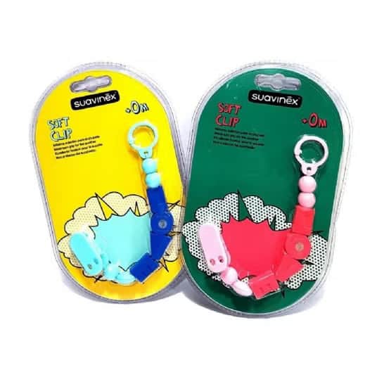 Suavinex Soft Clip Sujetachupetes 1 Unidad +0 Meses