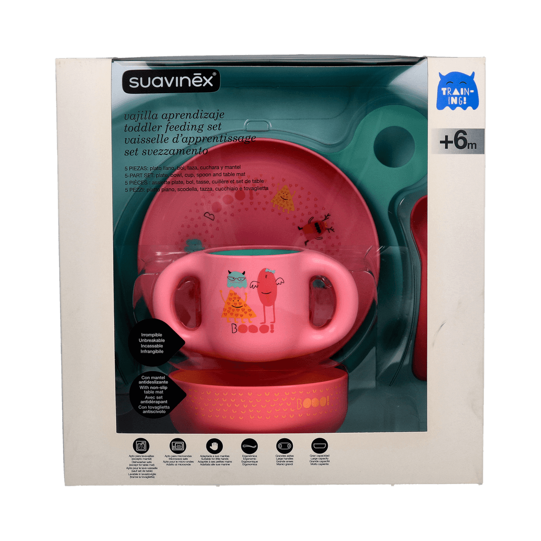 Suavinex Vajilla de Aprendizaje Rosa +6 Meses
