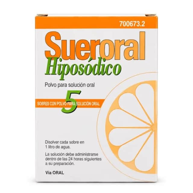 Sueroral Hiposódico 5 sobres polvo para solución oral