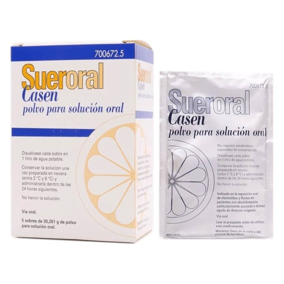 Sueroral 5 sobres polvo para solución oral