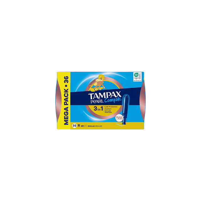 Tampax Pearl Compak Regular 36 unidades