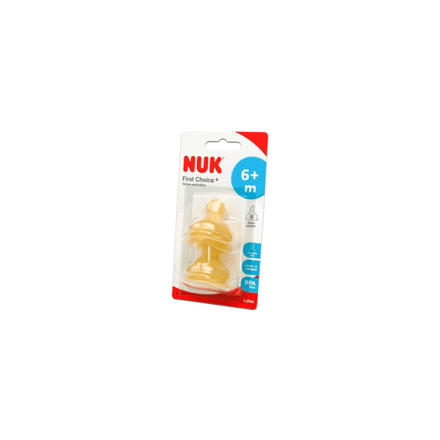 Nuk Tetina Anticolico Latex Pequeño +6 Meses 2 unidades