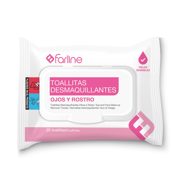Farline Toallitas Desmaquillantes Pieles Sensibles 25 uds