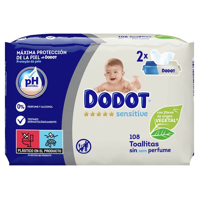 Dodot Toallitas Sensitive 108 unidades