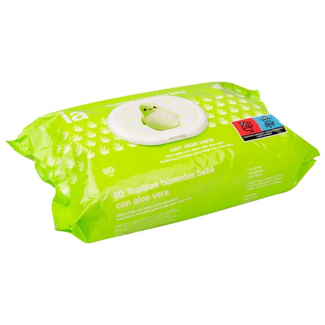 Interapothek Toallitas Húmedas Bebé con Aloe Vera 80 unidades