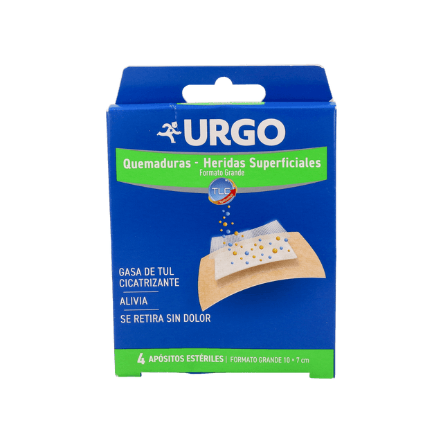 Urgo Quemaduras y Heridas Superficiales 4uds Formato Grande