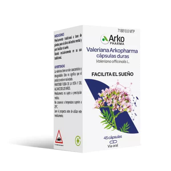 Arkopharma Valeriana 350mg 45 cápsulas