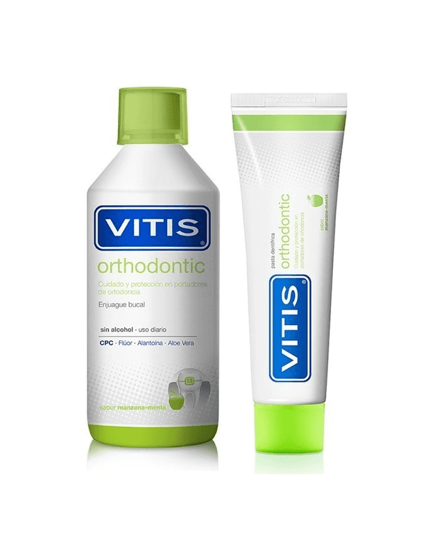 Vitis Orthodontic Pack Pasta Dentífrica 100ml + Colutorio 500ml