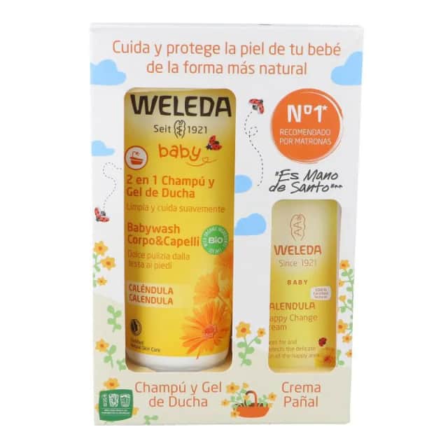 Weleda Baby Pack Champú Gel 200ml + Crema de Pañal 30ml