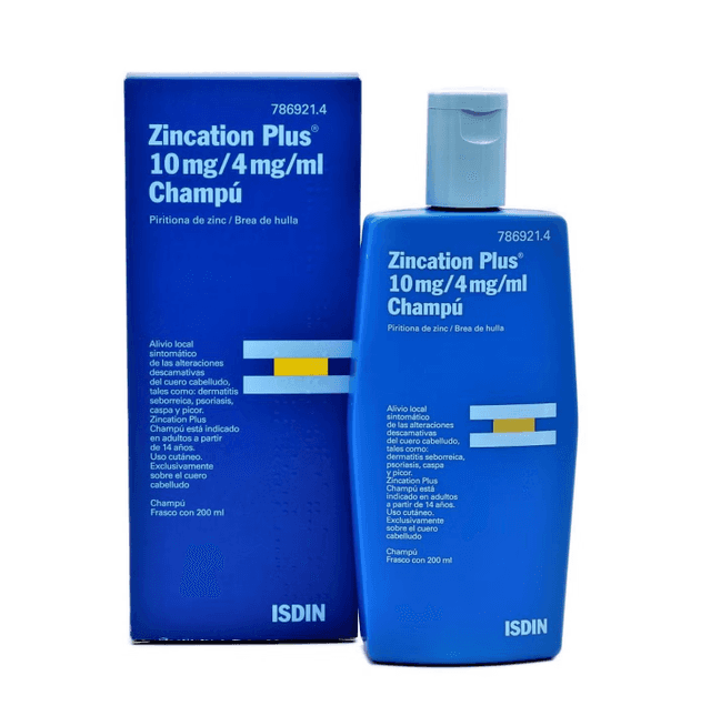 Isdin Zincation Plus 10 mg/ml + 4 mg/ml Champú medicinal 200ml